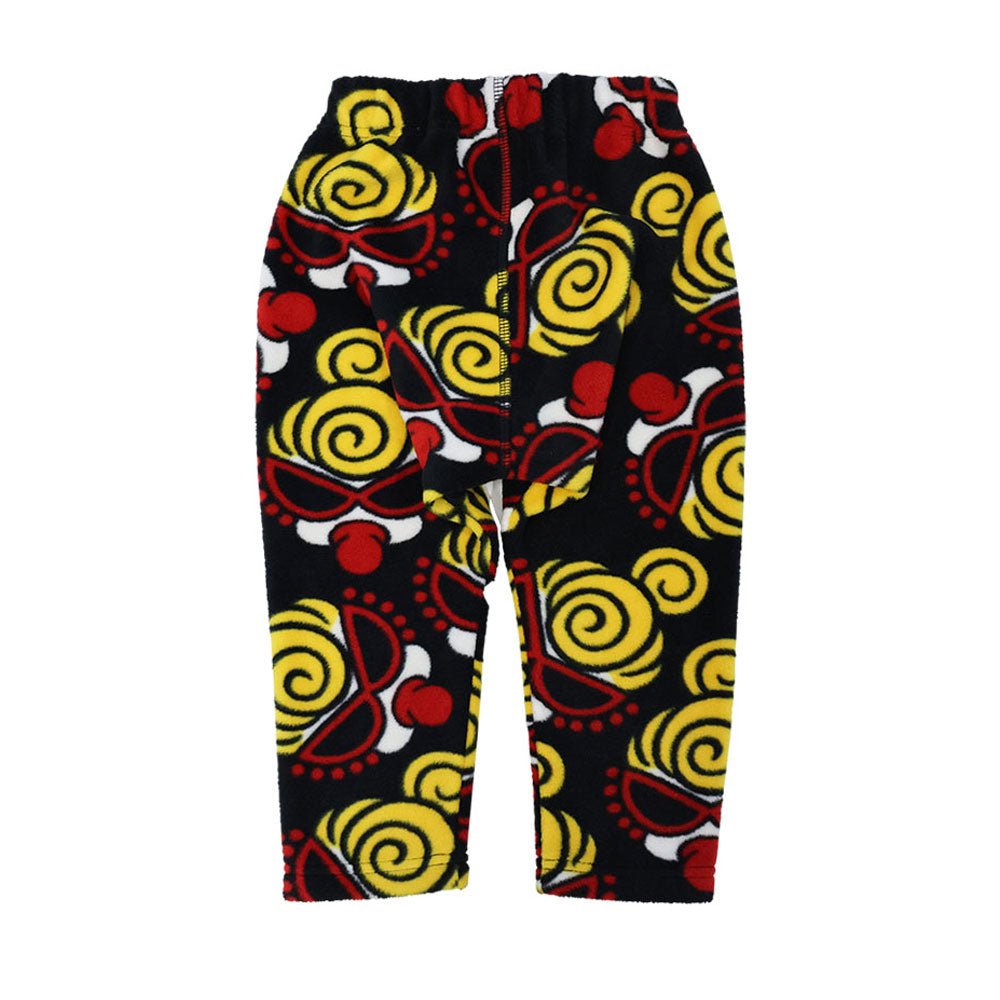 MINI FACE総柄 マイクロフリース パンツ