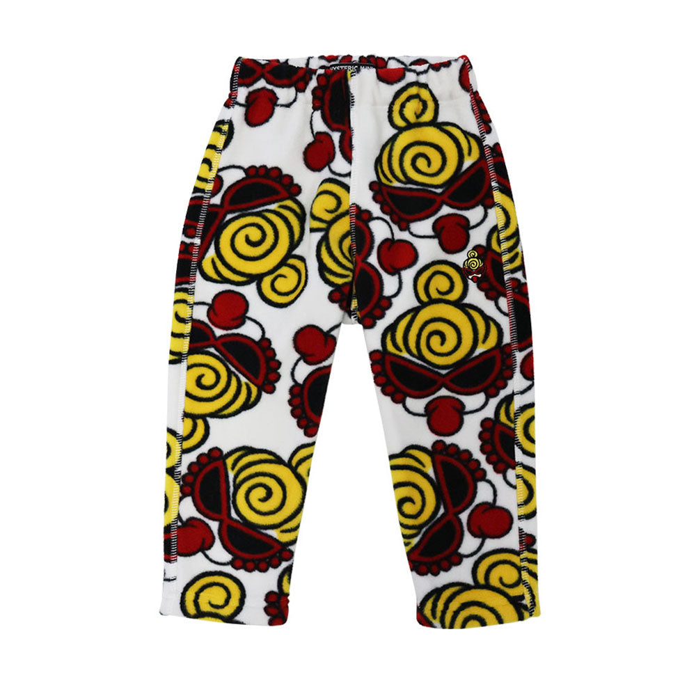 MINI FACE総柄 マイクロフリース パンツ