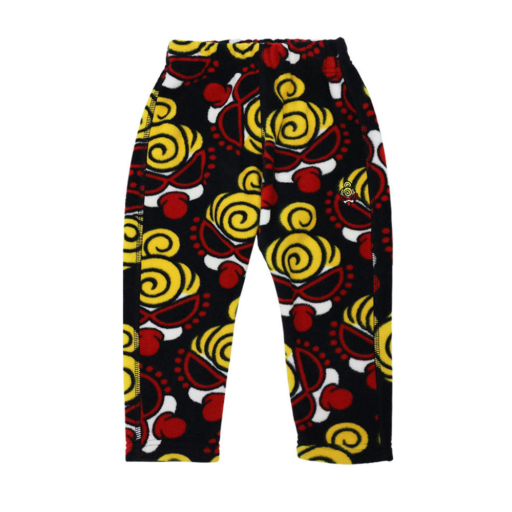 MINI FACE総柄 マイクロフリース パンツ