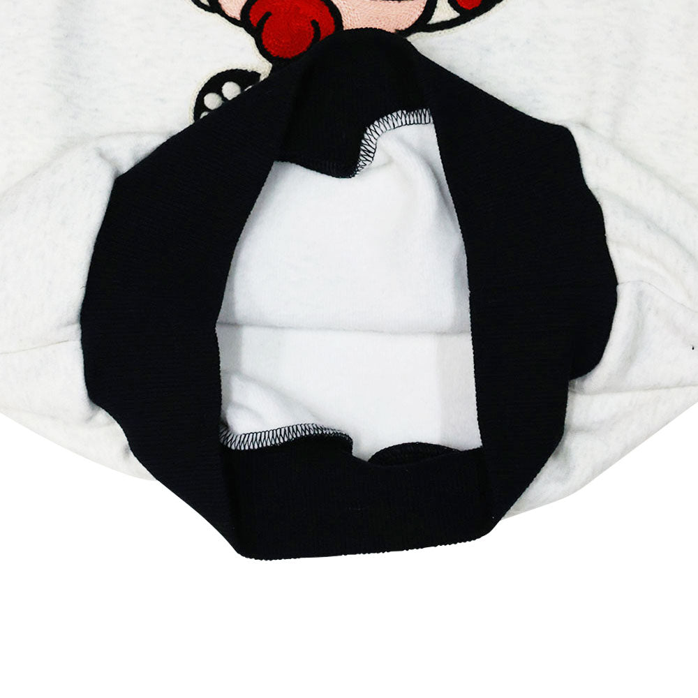 PANDA MINI刺繍 裏起毛 耳付き パーカー
