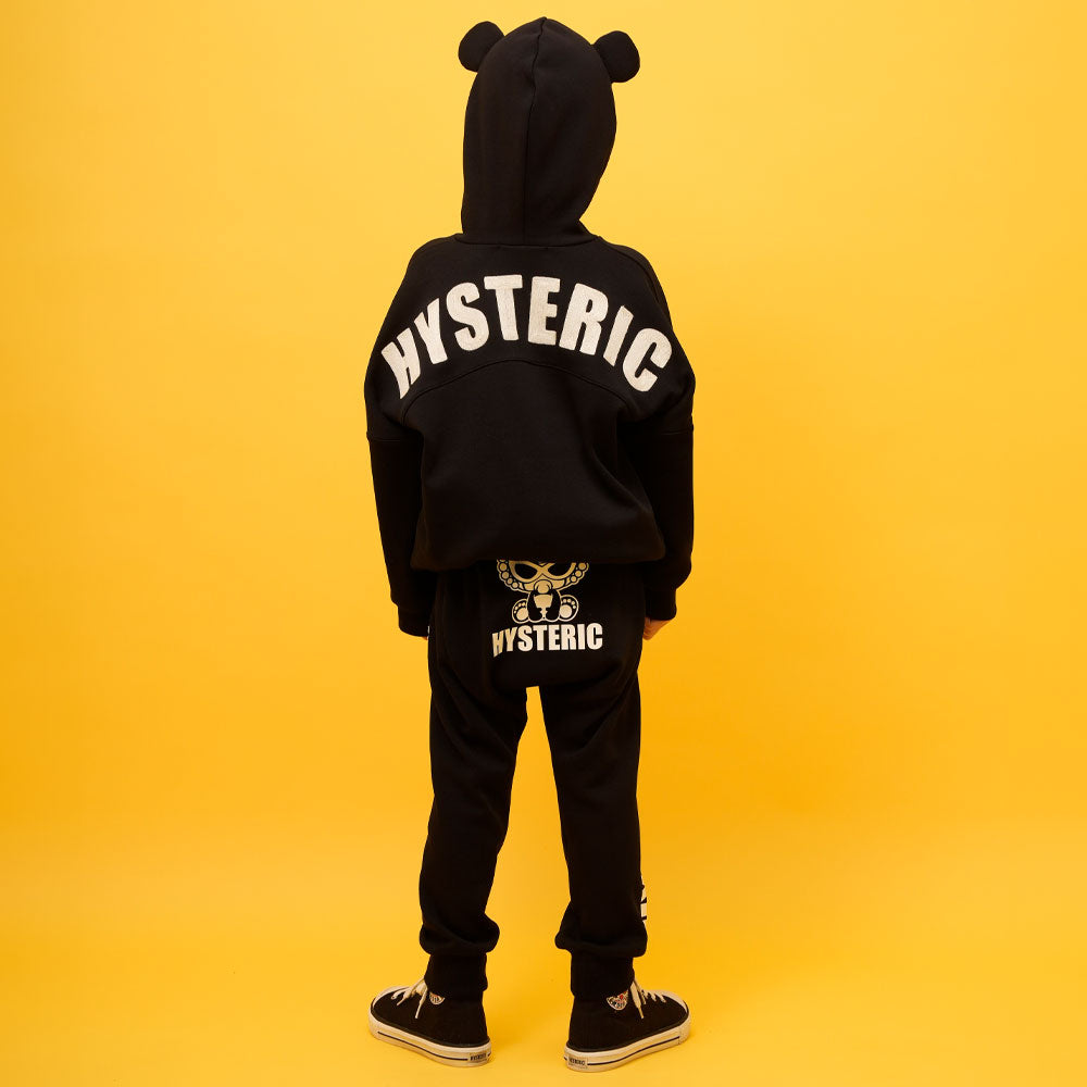 PANDA MINI刺繍 裏起毛 耳付き パーカー