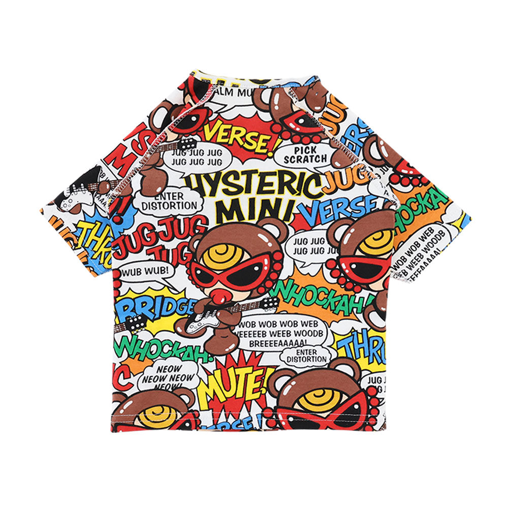 TEDDY ROCKS総柄 5分丈袖 短肌着