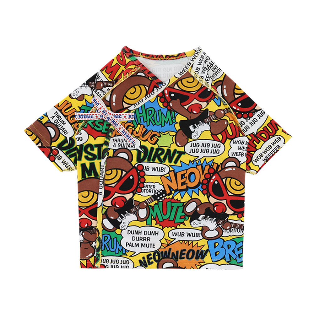 TEDDY ROCKS総柄 5分丈袖 短肌着