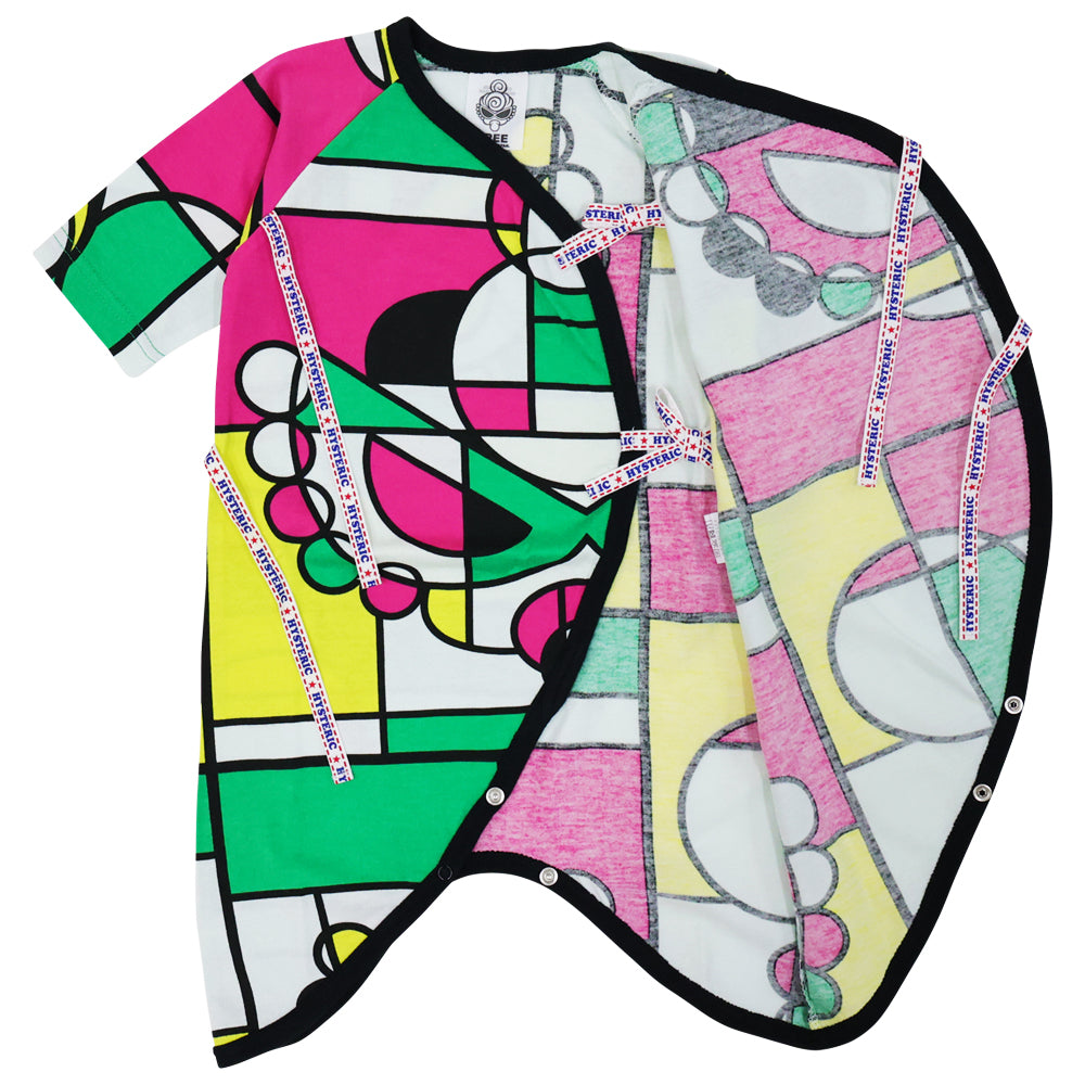 HYS MINI COMPOSITION総柄 コンビ肌着