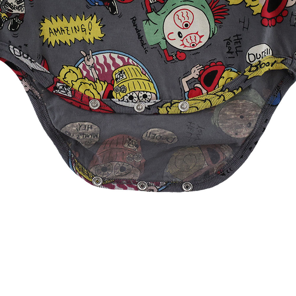 ROCKAHOLIC総柄 長袖ロンパース