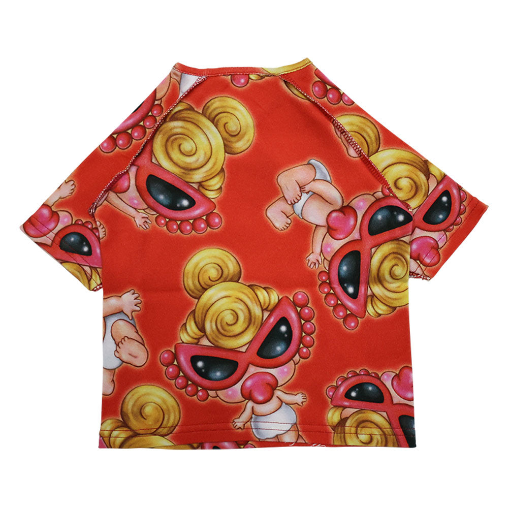 Sweet memories総柄 短肌着