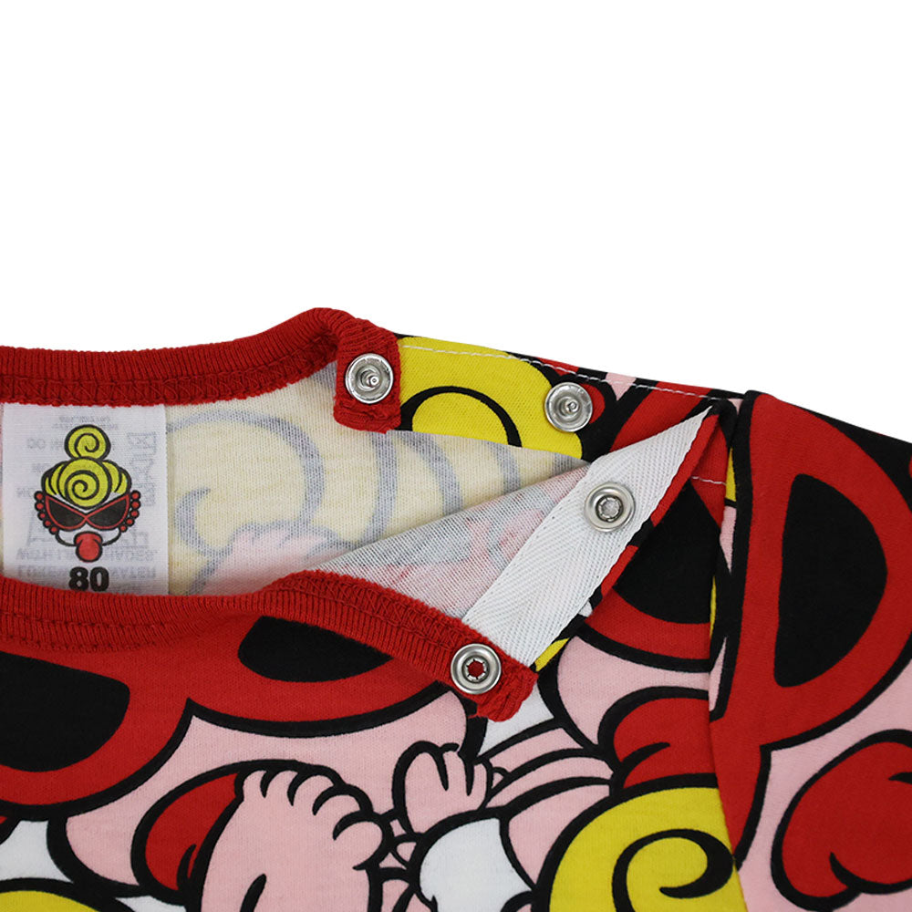 JAM PACKED総柄 半袖ロンパース