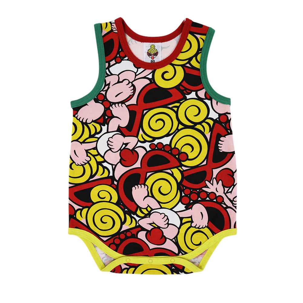 JAM PACKED総柄 ノースリーブロンパース