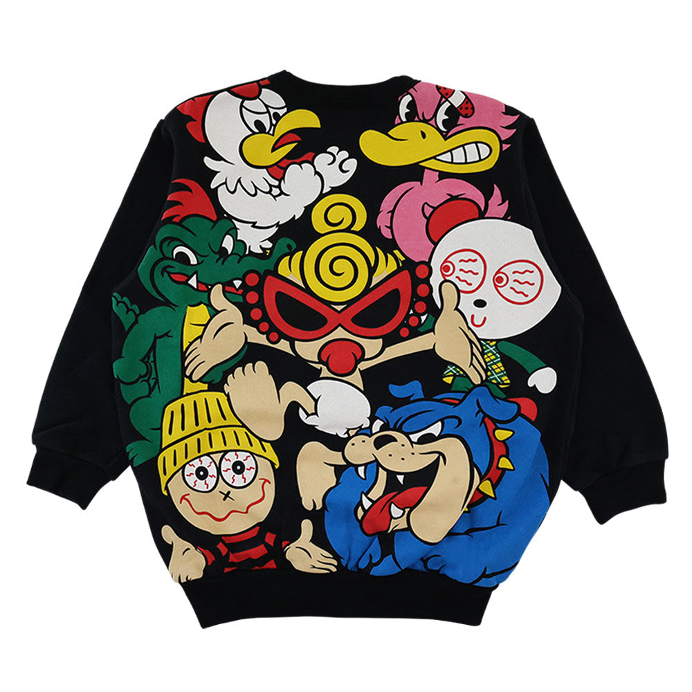 Let's have Fun BIG パネルプリント 裏毛トレーナー