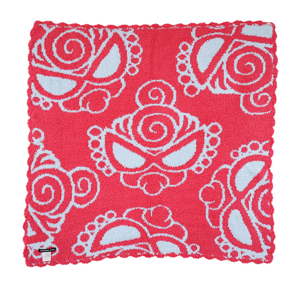 MINI FACE シェニールブランケット