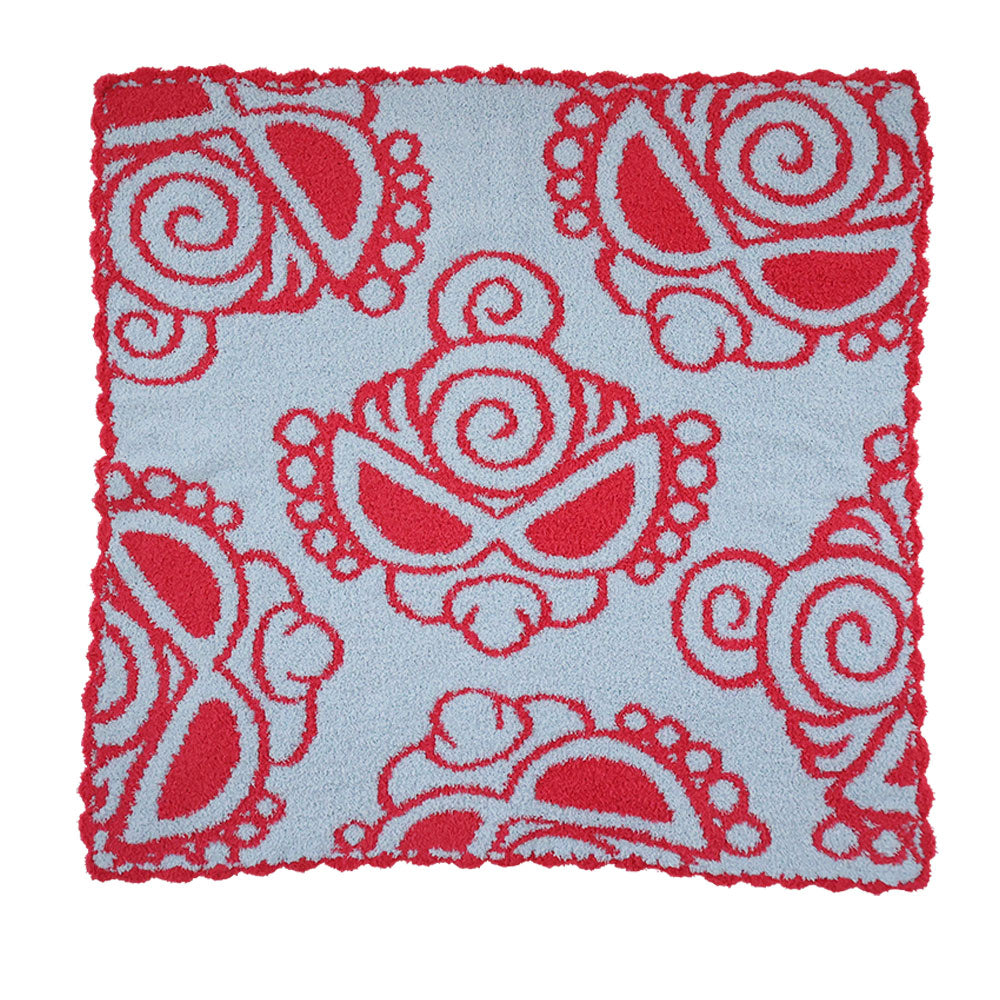 MINI FACE シェニールブランケット