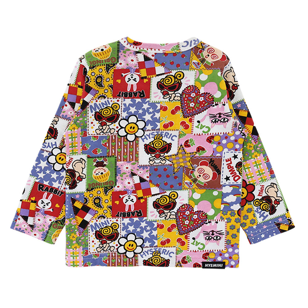 SCRAP PATCHWORK総柄 長袖Tシャツ