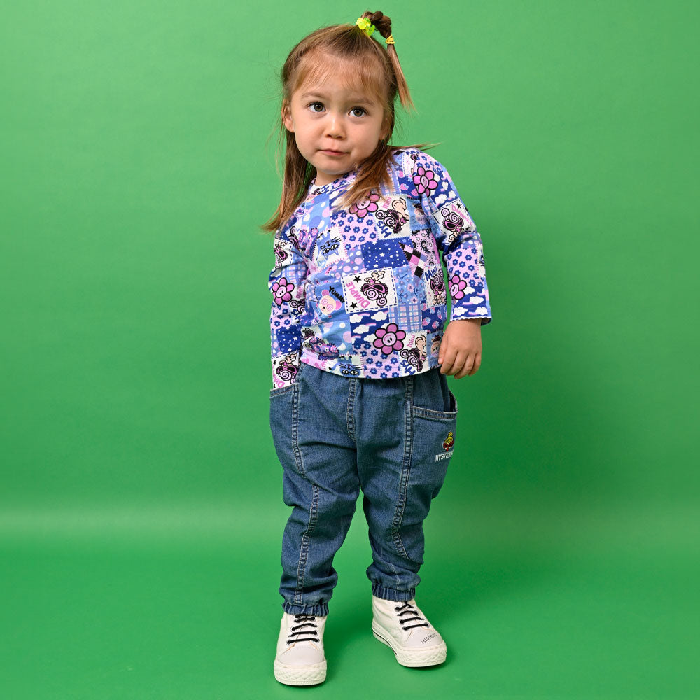 SCRAP PATCHWORK総柄 長袖Tシャツ