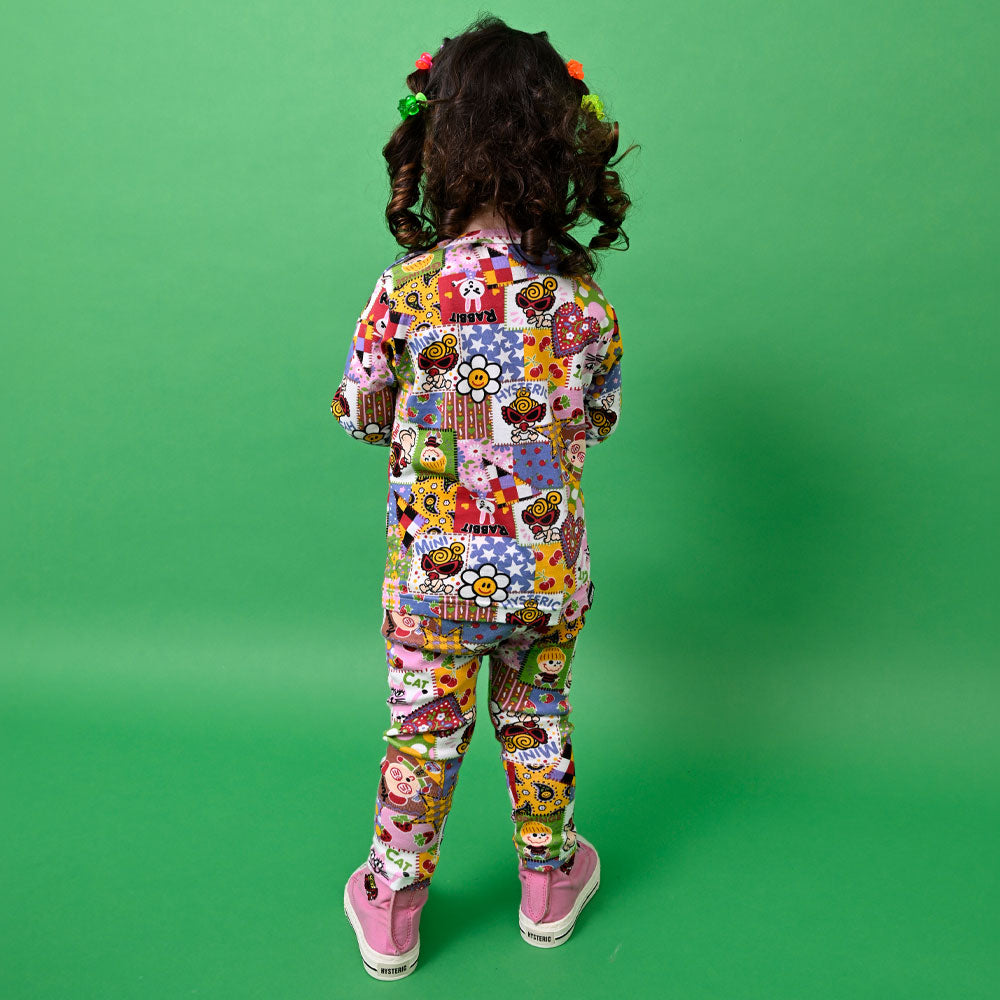 SCRAP PATCHWORK総柄 長袖Tシャツ