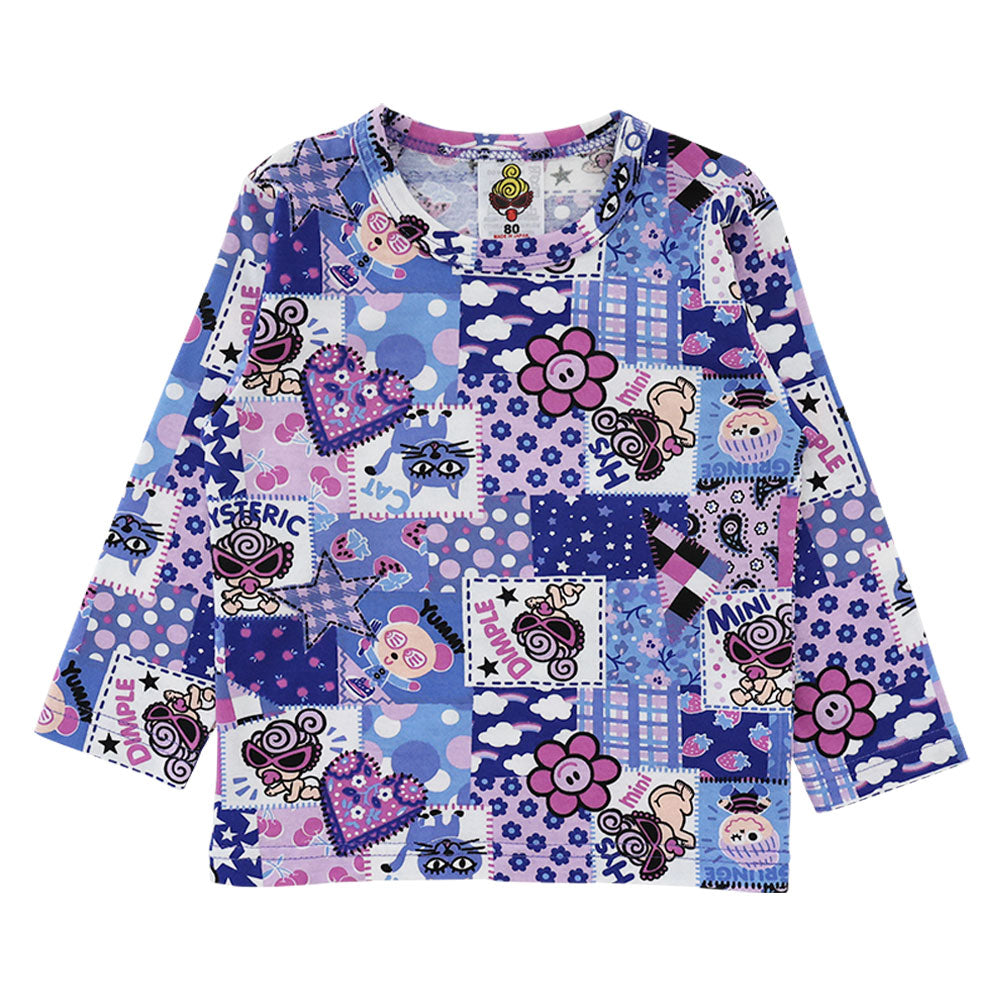 SCRAP PATCHWORK総柄 長袖Tシャツ