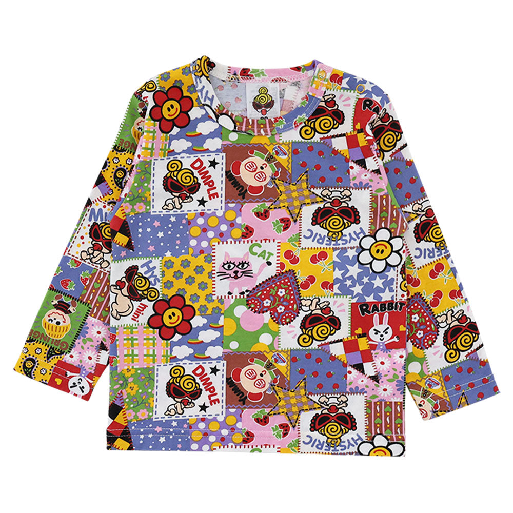 SCRAP PATCHWORK総柄 長袖Tシャツ