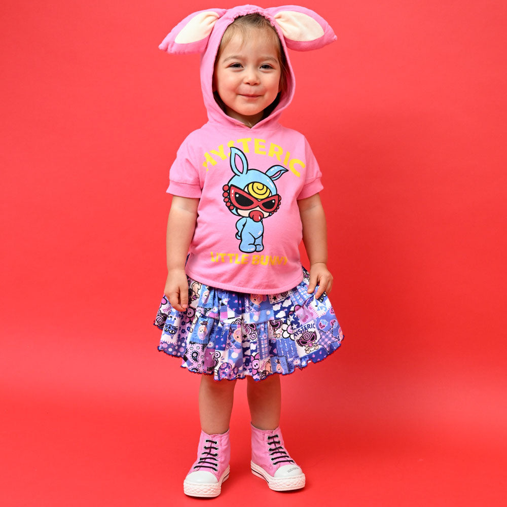 LITTLE BUNNY HOODIE耳付き 半袖Tシャツ