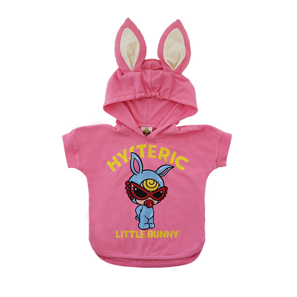 LITTLE BUNNY HOODIE耳付き 半袖Tシャツ