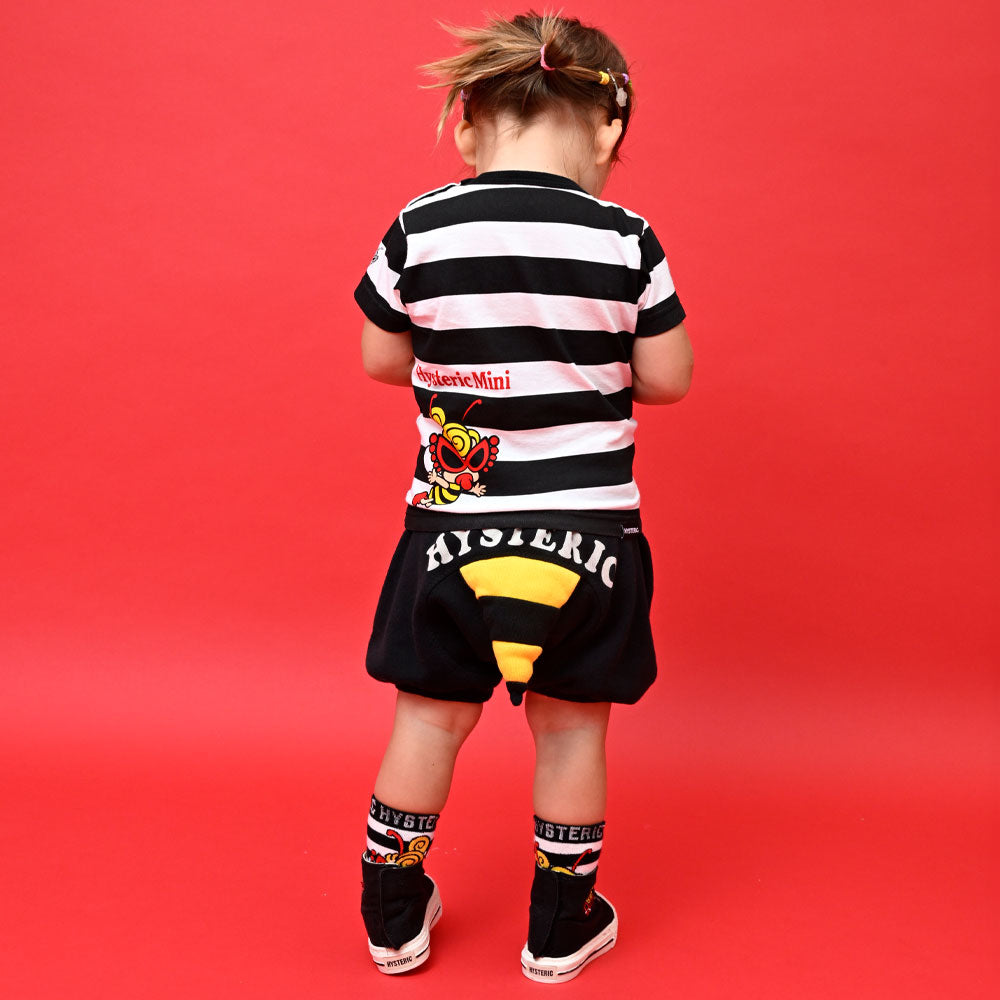 « 新品 » ヒステリックミニ ハチ しっぽブルマ 黒 ボーダー セット 完売品 MY FIRST HYSTERIC LITTLE BEE しっぽ付きブルマ – Hystericmini