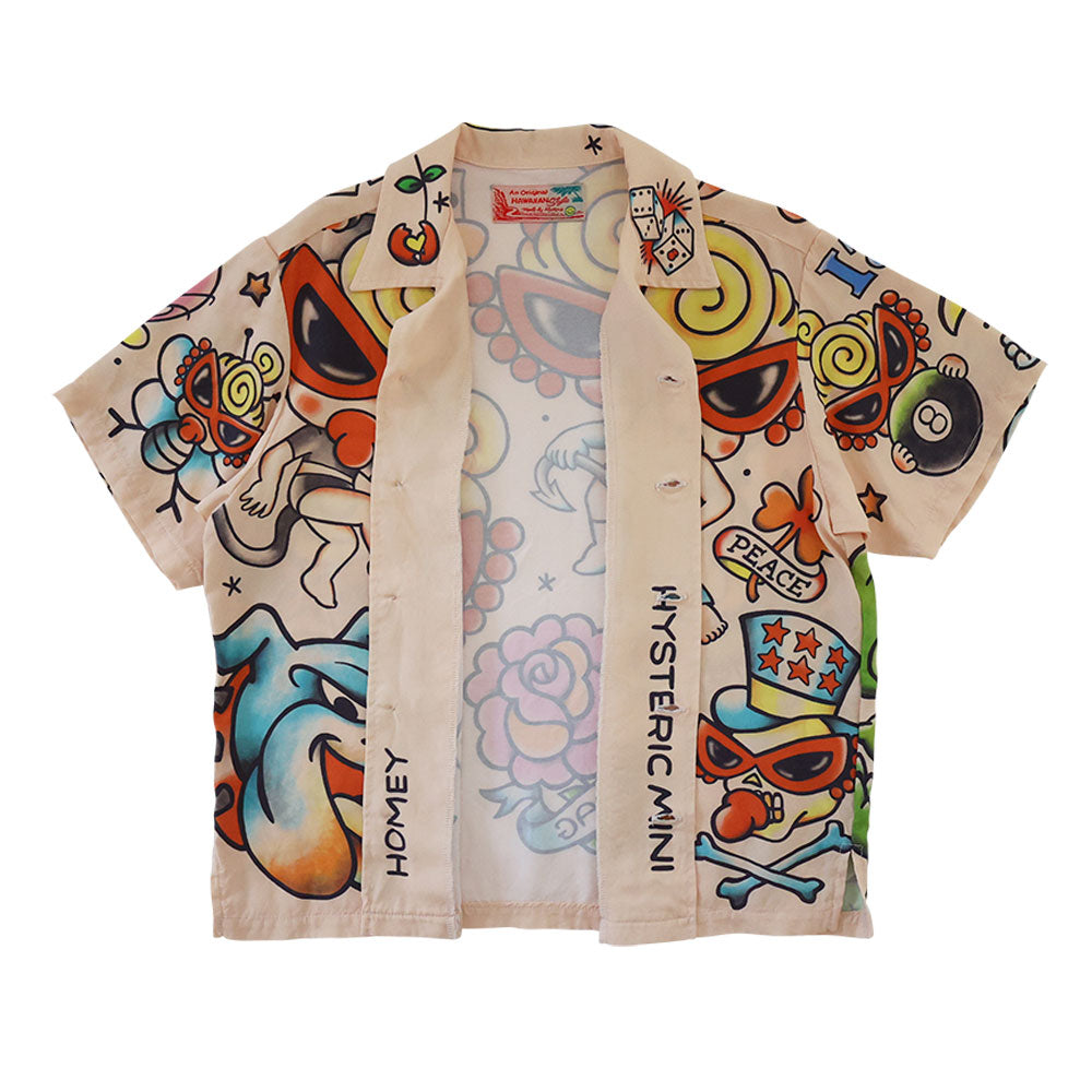 PARLOUR TATTOO Viscotex シャツ