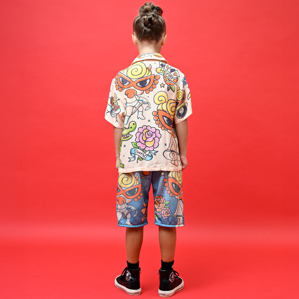 PARLOUR TATTOO Viscotex シャツ