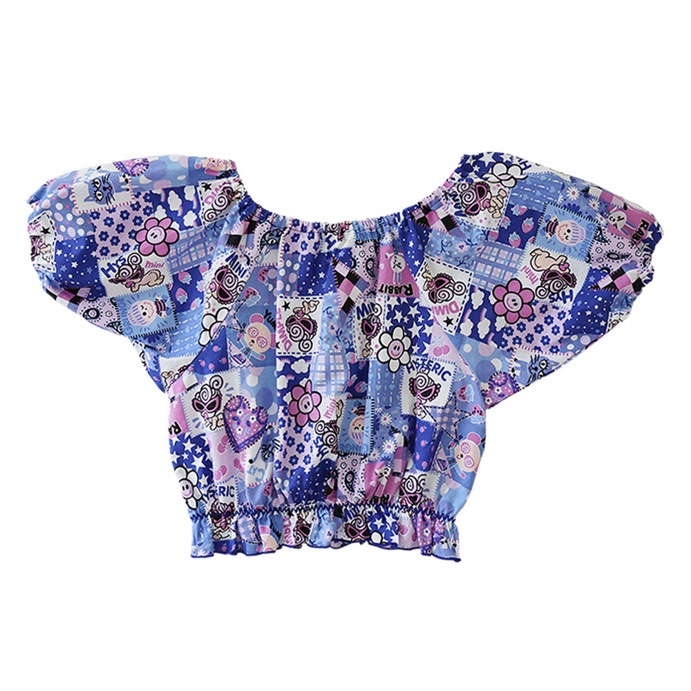 SCRAP PATCHWORK総柄 ショート丈チュニック