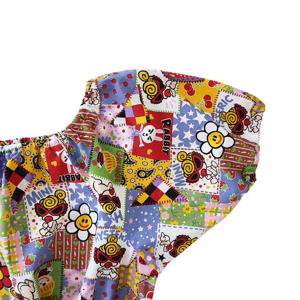 SCRAP PATCHWORK総柄 ショート丈チュニック