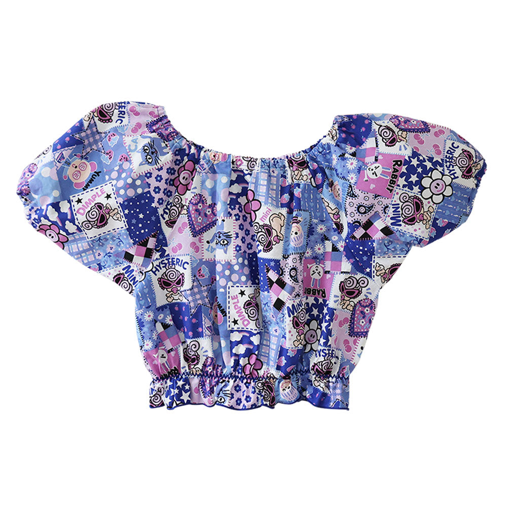 SCRAP PATCHWORK総柄 ショート丈チュニック