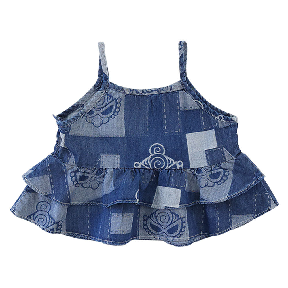 PATCHWORK DENIM ジャガード ショート丈 チュニック