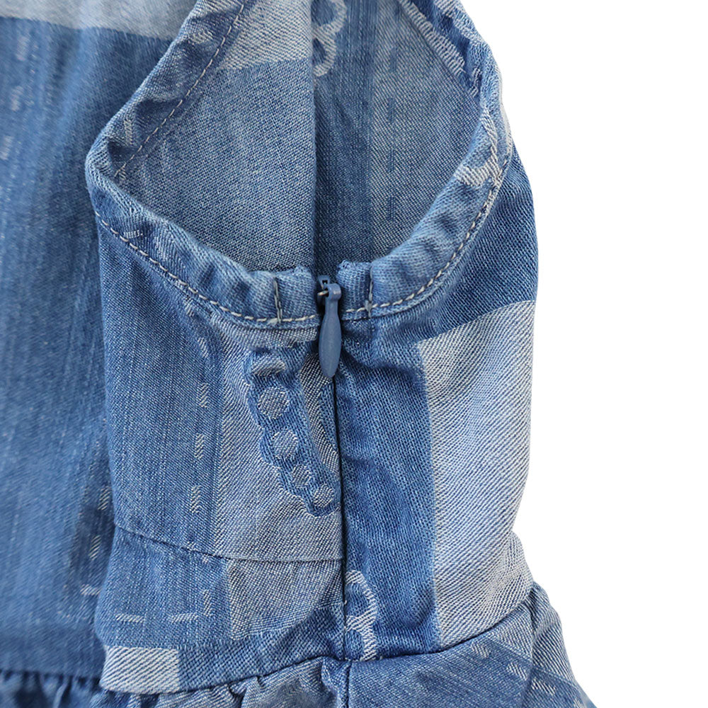 PATCHWORK DENIM ジャガード ショート丈 チュニック