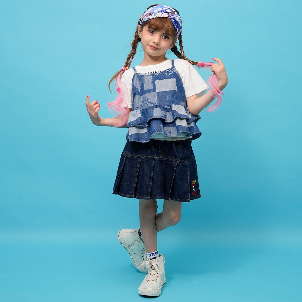 PATCHWORK DENIM ジャガード ショート丈 チュニック