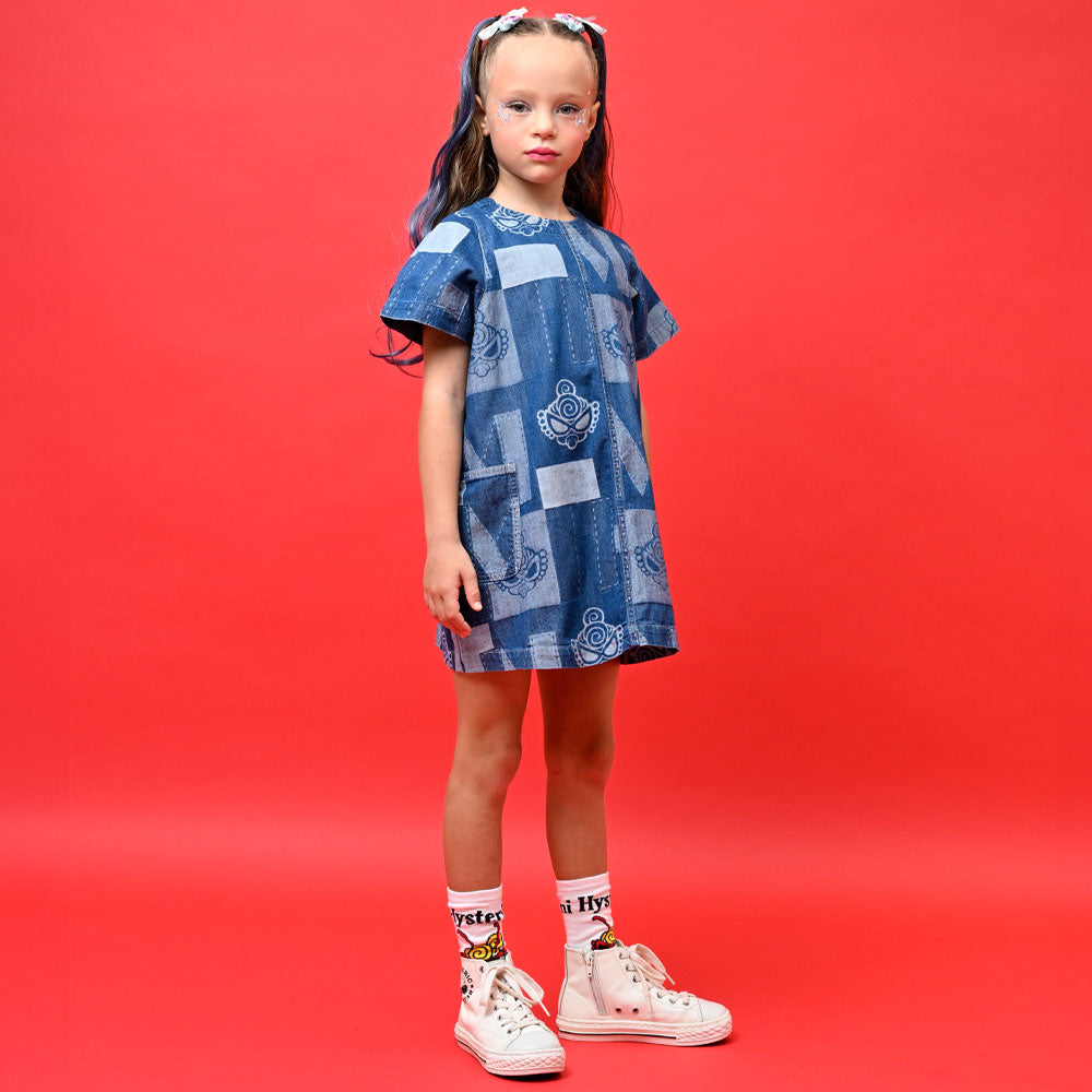PATCHWORK DENIM JQ ワンピース
