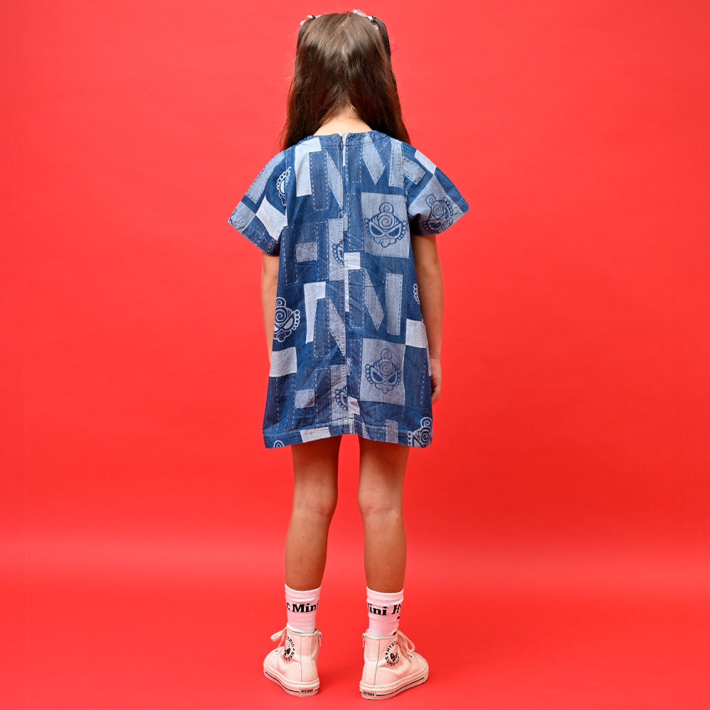PATCHWORK DENIM JQ ワンピース