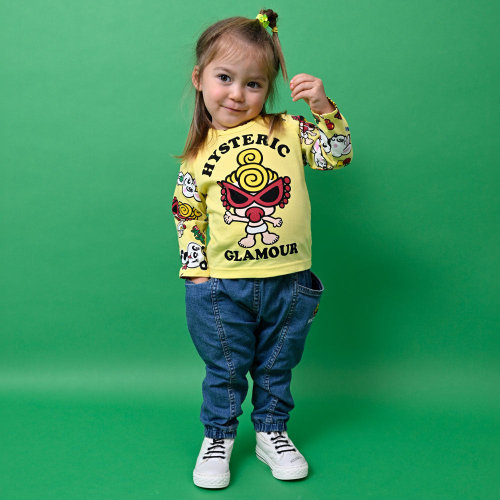 ストレッチデニム 10分丈パンツ