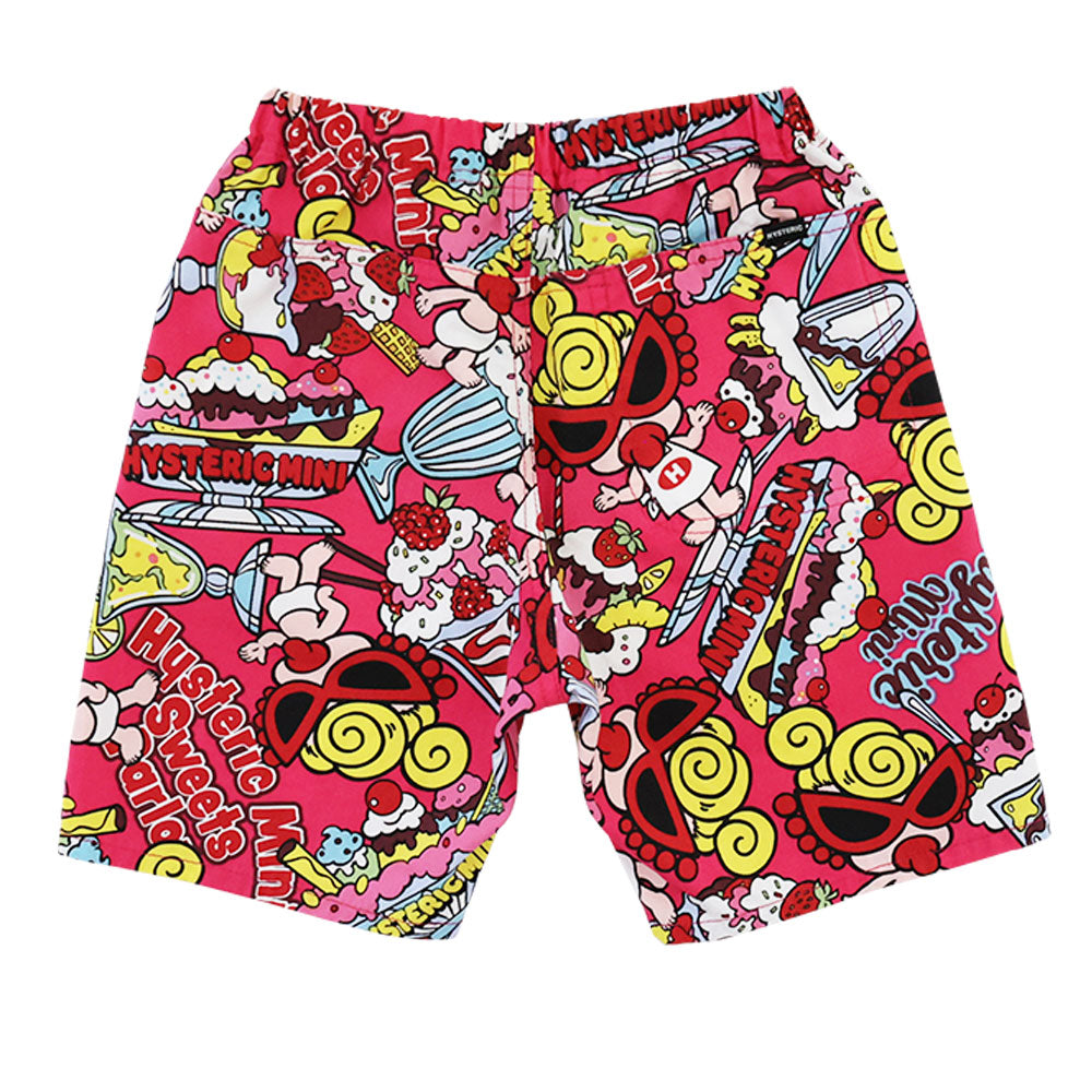 SWEETS PARLOUR総柄 綿オックス ショートパンツ