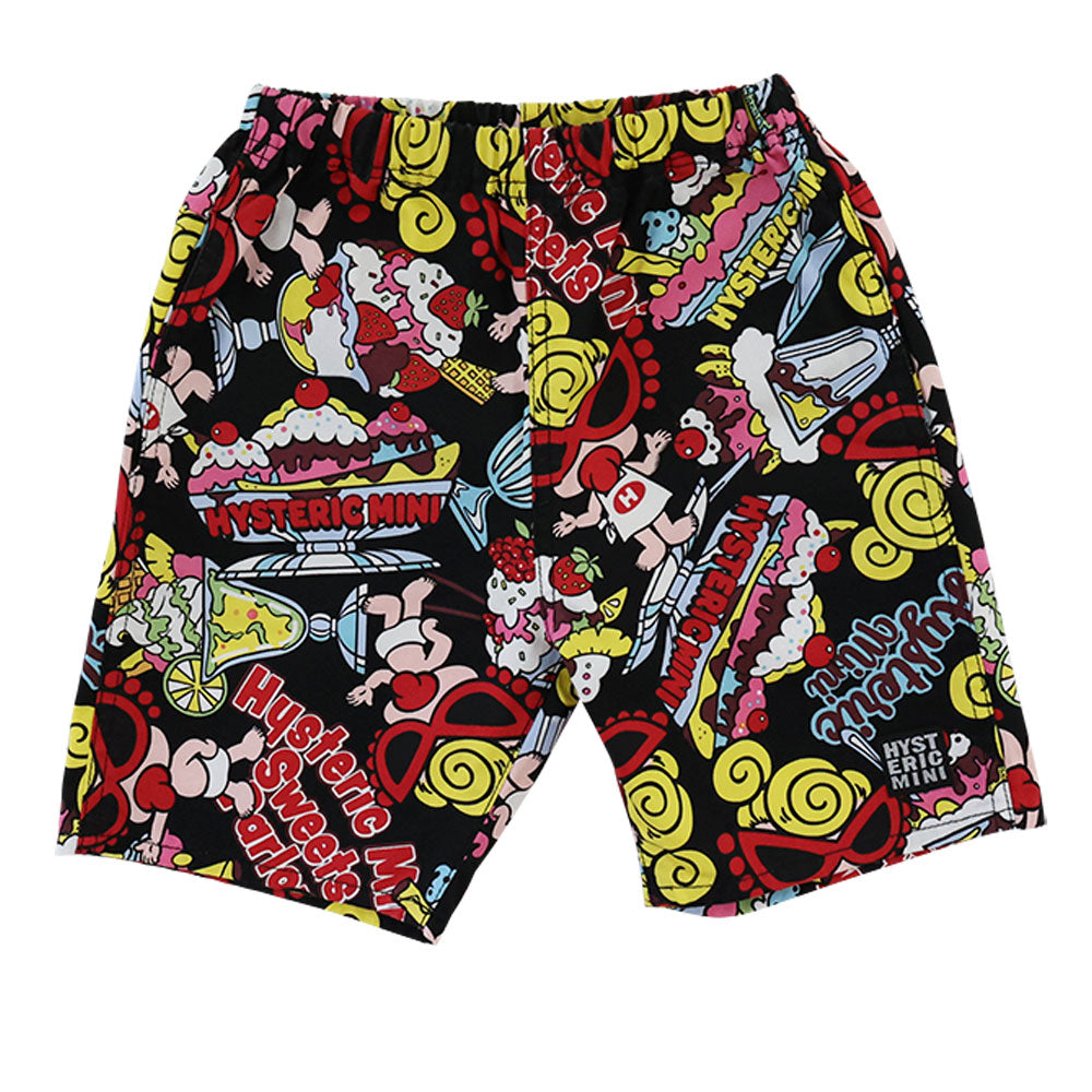 SWEETS PARLOUR総柄 綿オックス ショートパンツ