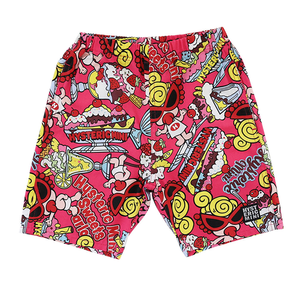 SWEETS PARLOUR総柄 綿オックス ショートパンツ