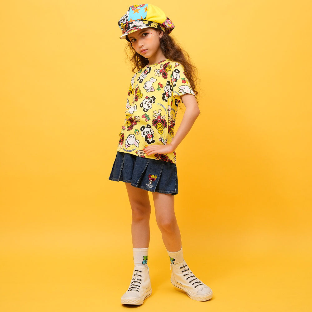 STANDARD MINI デニムプリーツスカート