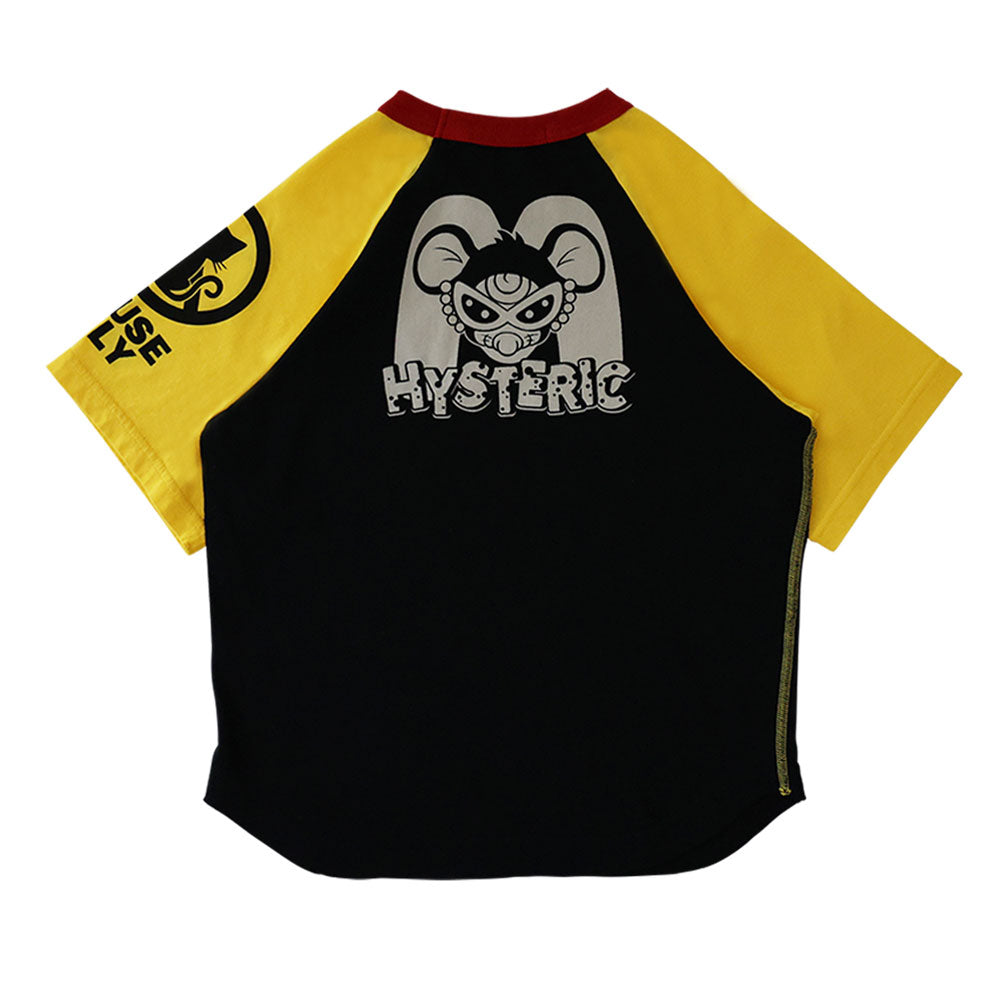 MOUSY MINI AT YOUR DOOR ラグラン半袖Tシャツ