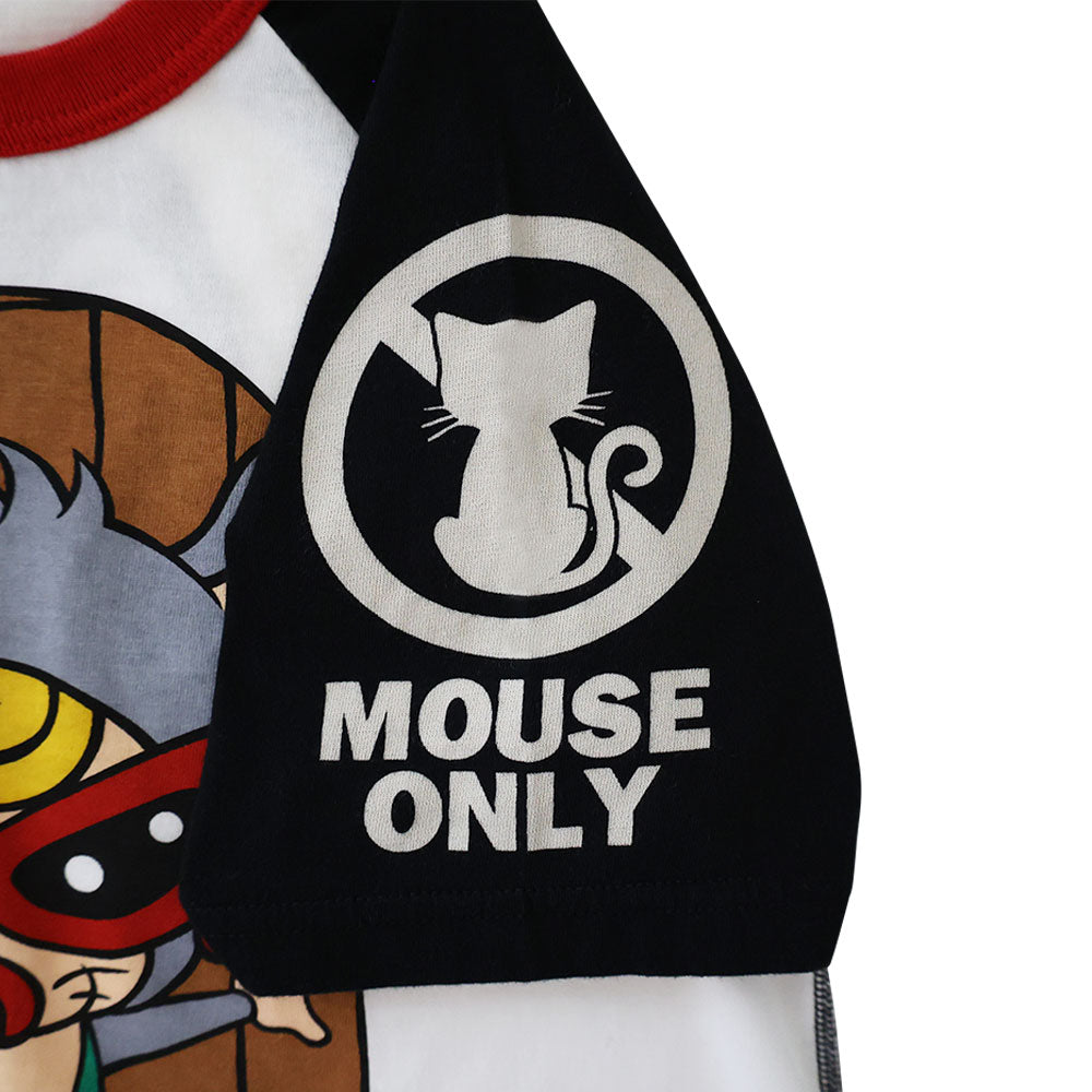MOUSY MINI AT YOUR DOOR ラグラン半袖Tシャツ