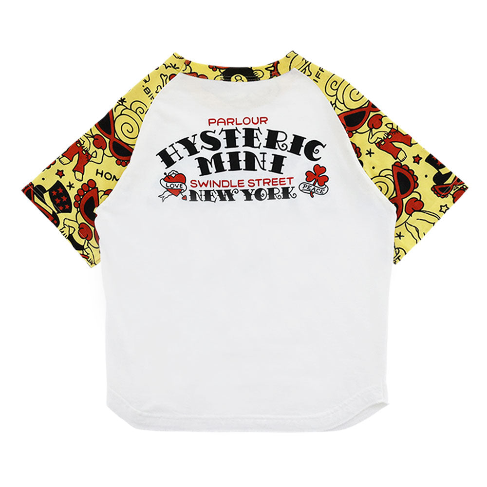 TATTOO PARLOUR ラグラン半袖Tシャツ
