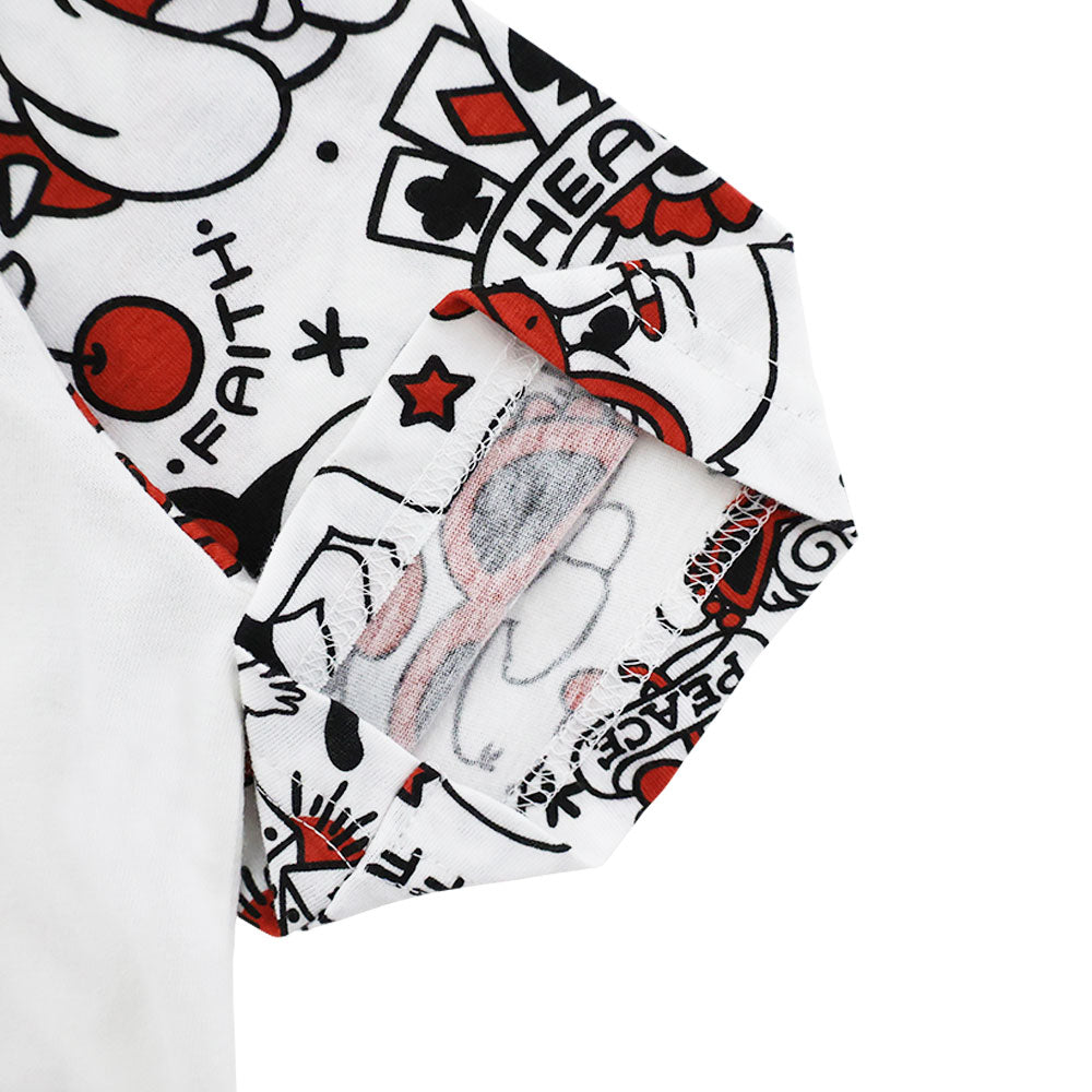 TATTOO PARLOUR ラグラン半袖Tシャツ