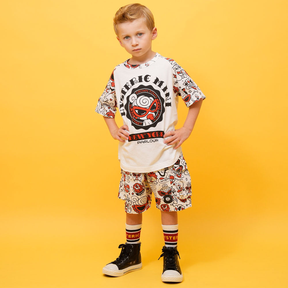 TATTOO PARLOUR ラグラン半袖Tシャツ