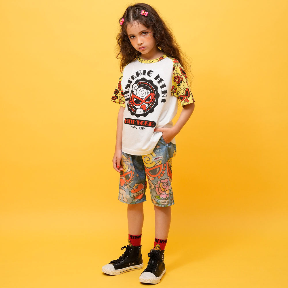 TATTOO PARLOUR ラグラン半袖Tシャツ