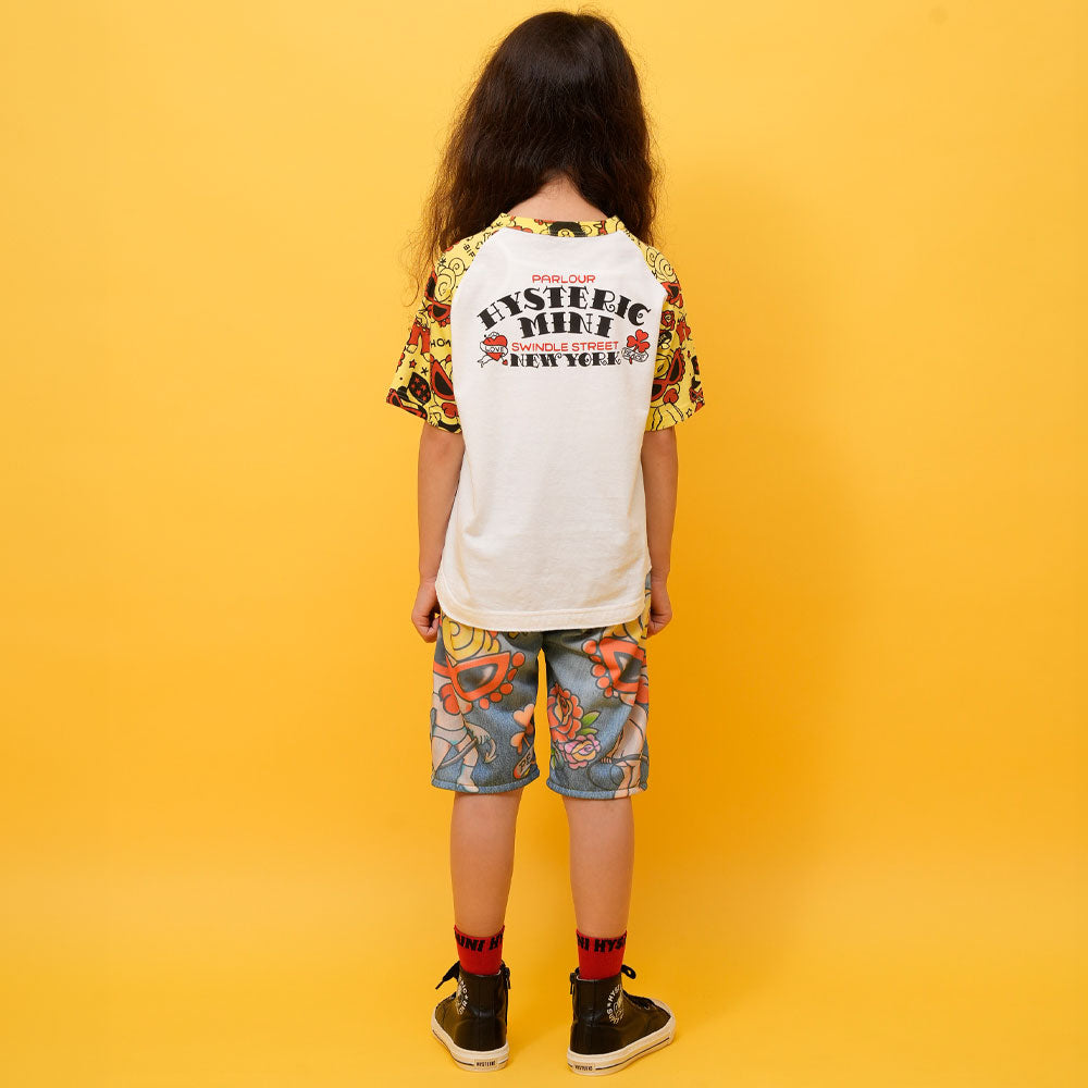 TATTOO PARLOUR ラグラン半袖Tシャツ