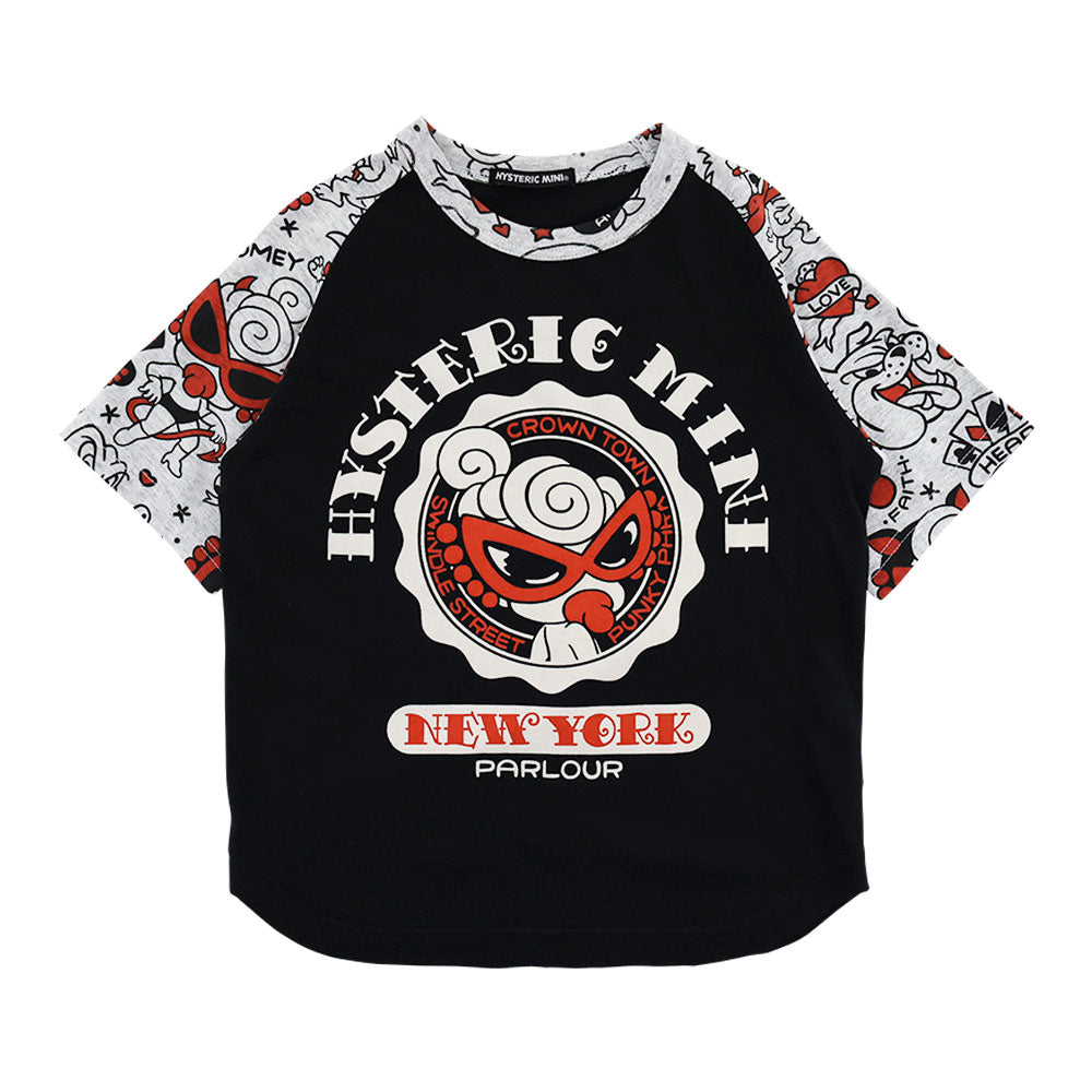 TATTOO PARLOUR ラグラン半袖Tシャツ
