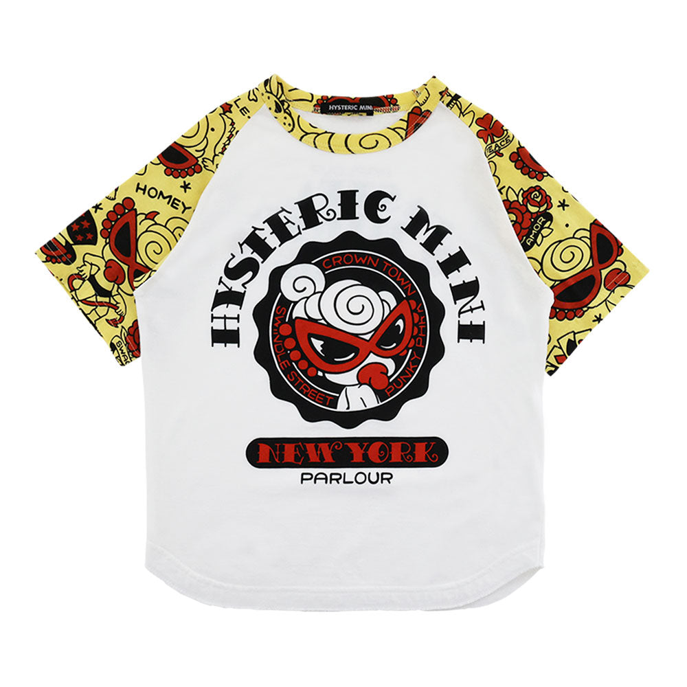 TATTOO PARLOUR ラグラン半袖Tシャツ
