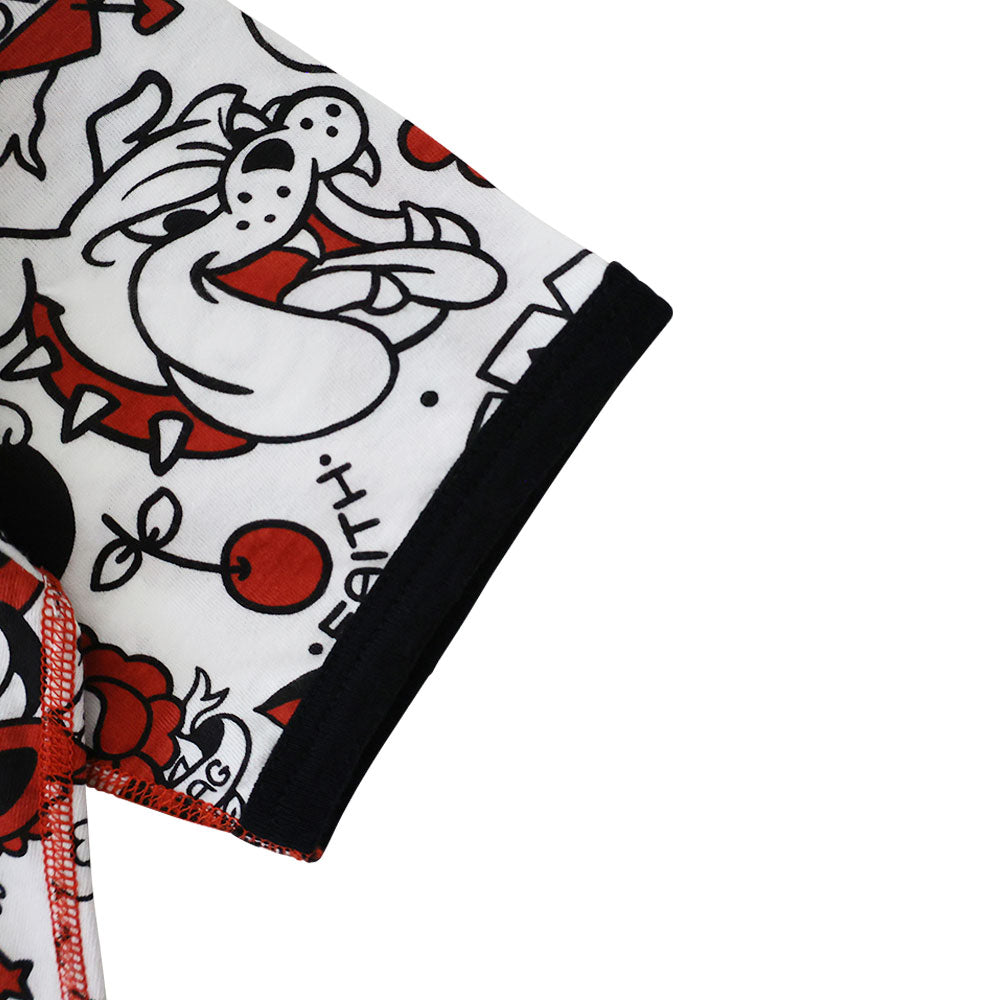 TATTOO PARLOUR総柄 半袖Tシャツ