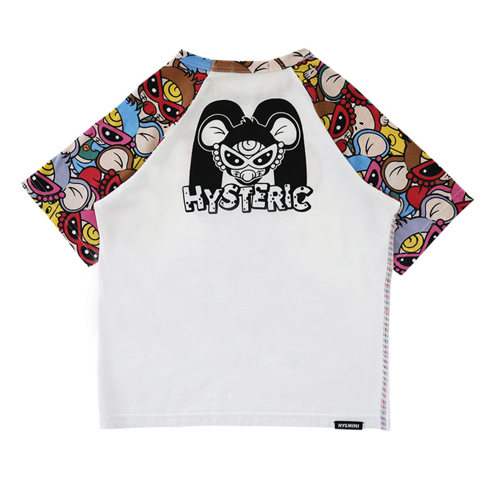 MOUSY MINI総柄 ラグラン半袖Tシャツ