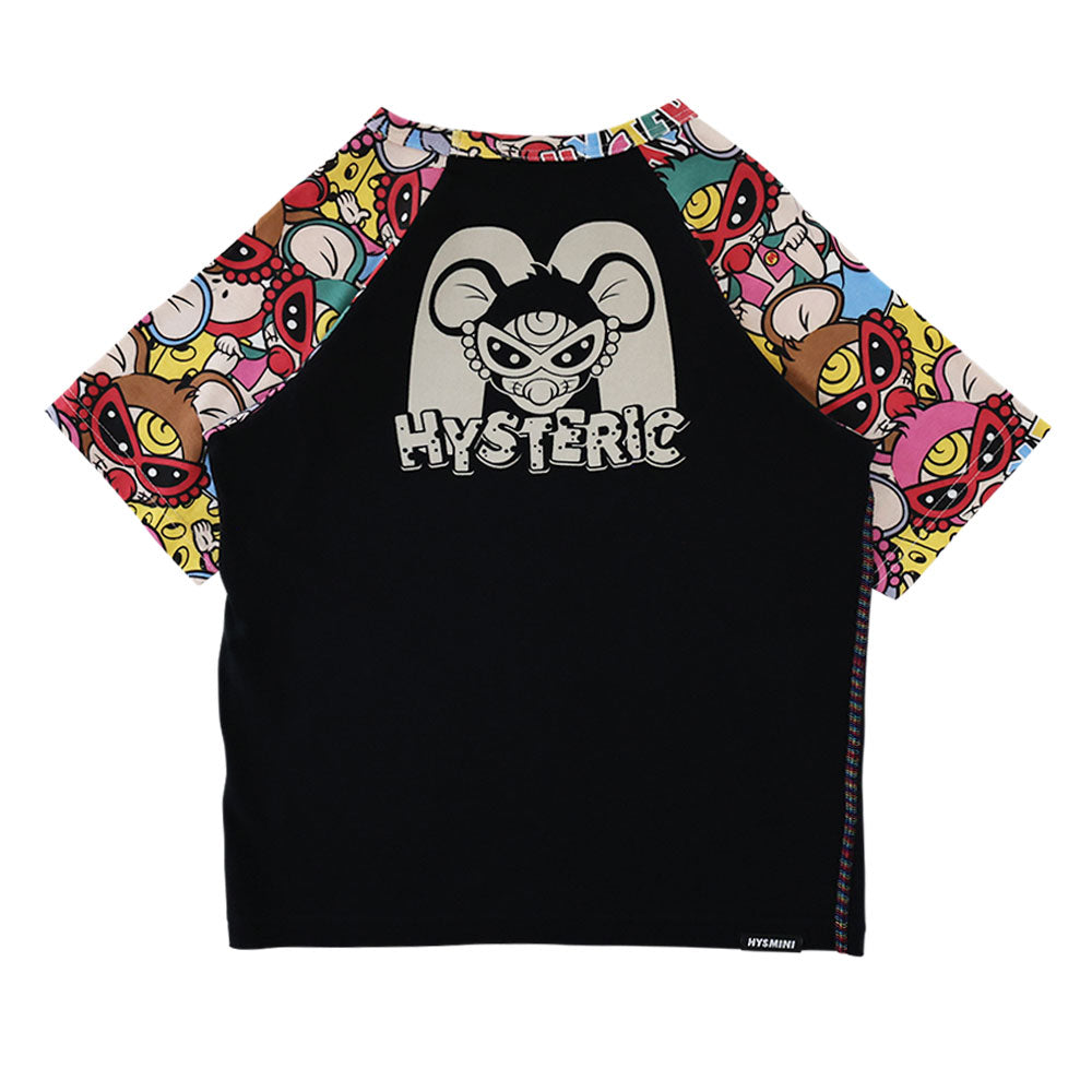 MOUSY MINI総柄 ラグラン半袖Tシャツ